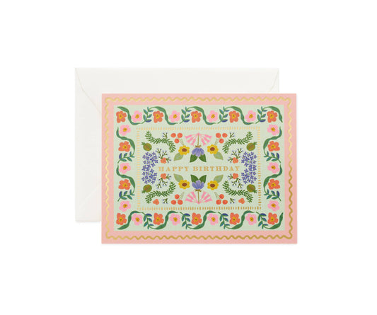 Sicily Garden Birthday Card