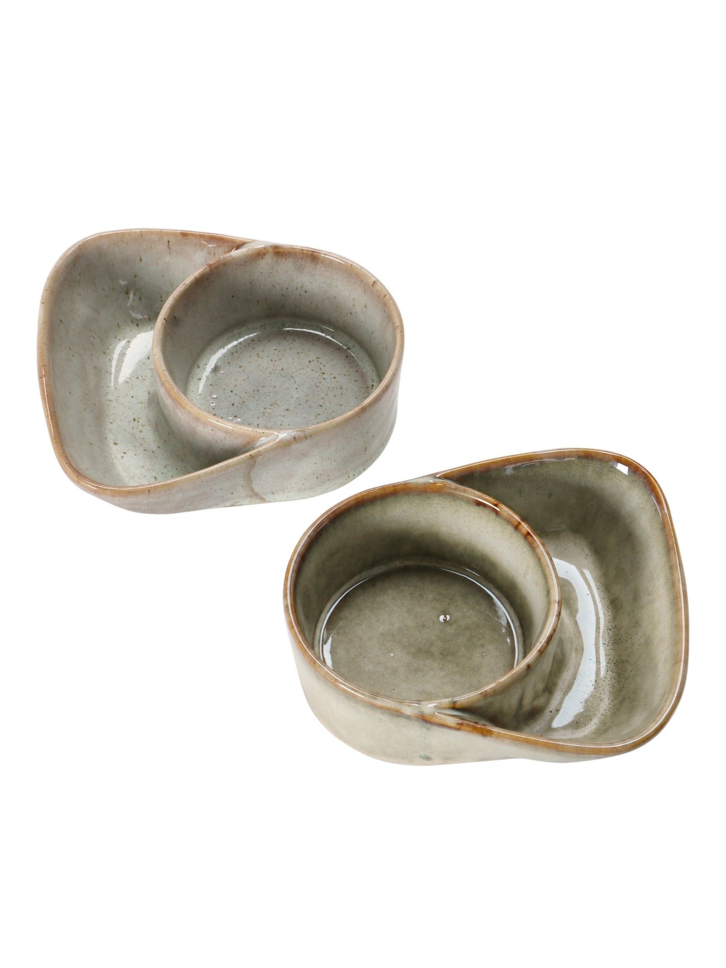 Stoneware Cracker and Soup Bowl