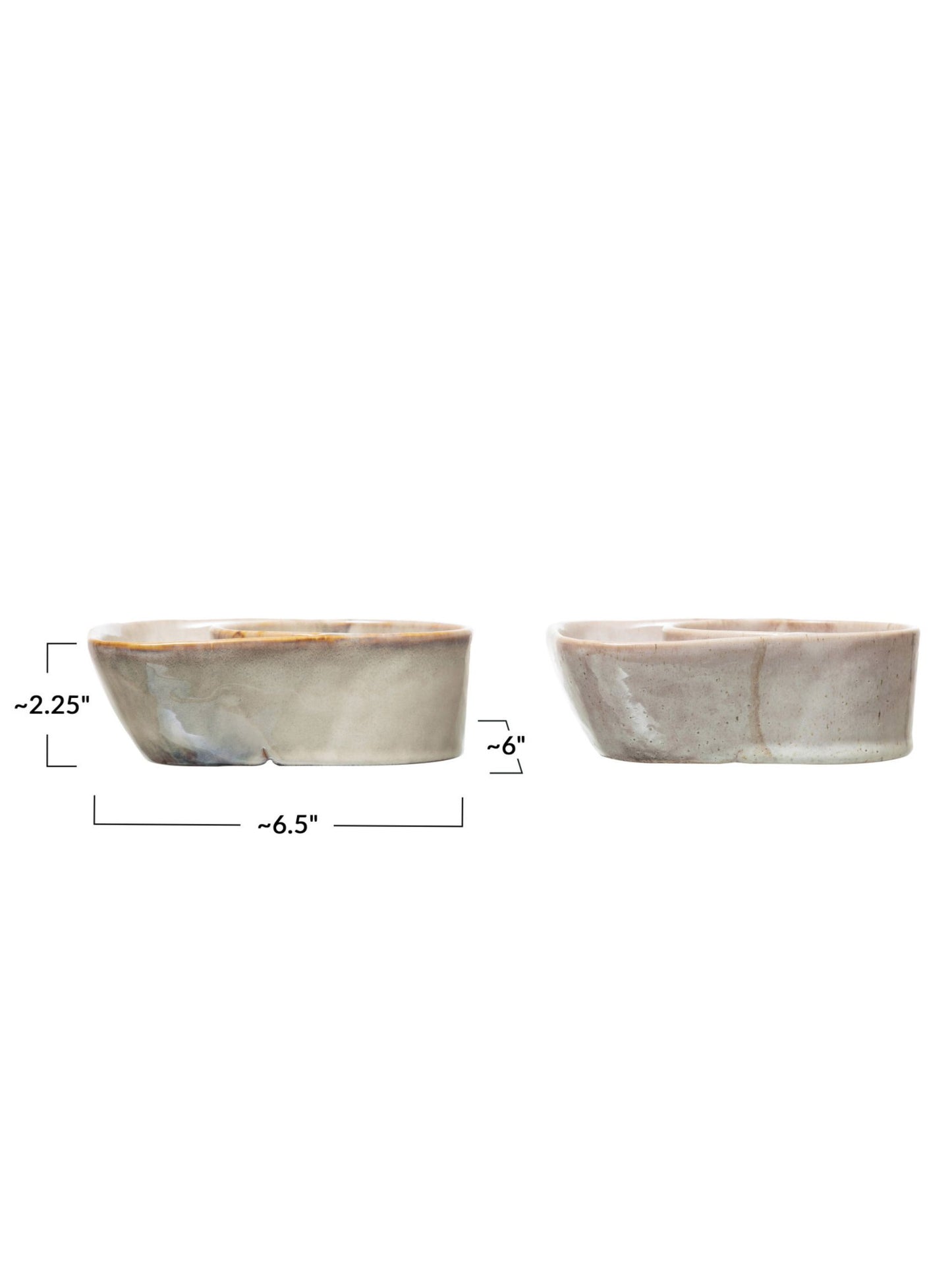 Stoneware Cracker and Soup Bowl