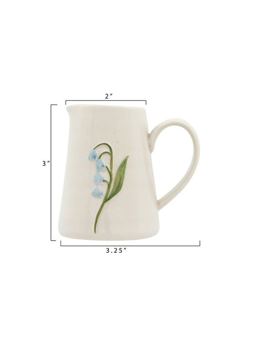 Painted Embossed Creamer