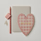 Pink Gingham 'Mum' Heart