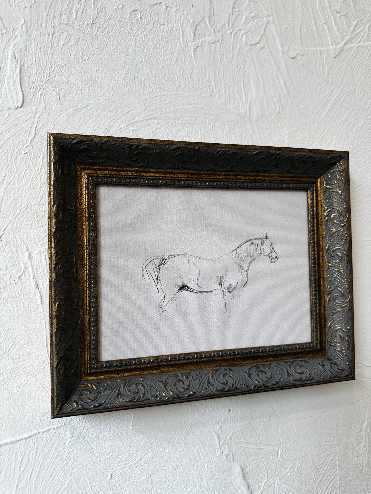 Horse Sketch Framed Picture