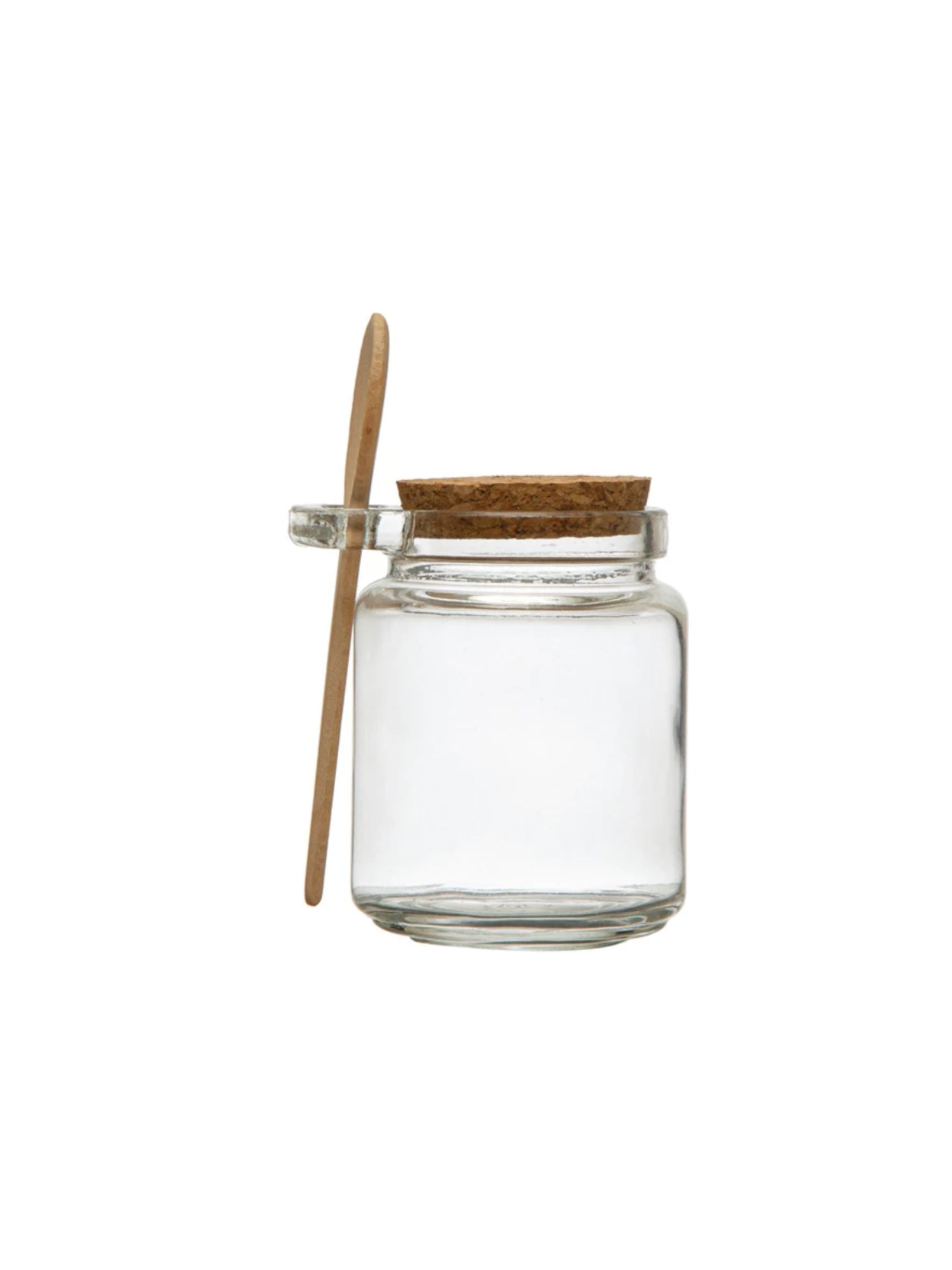 Glass Jar w/ Cork Lid & Wood Spoon – The Native One