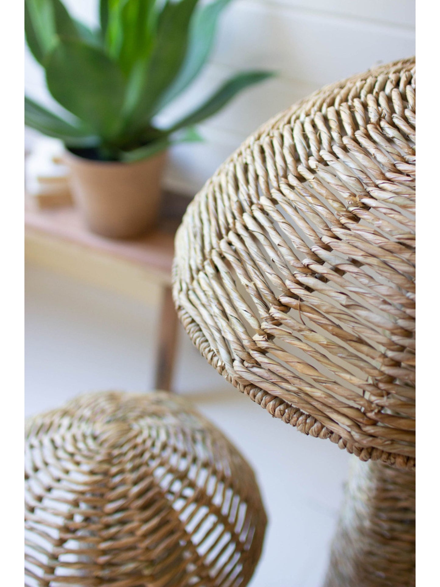 Woven Seagrass Mushroom (PICK UP ONLY)