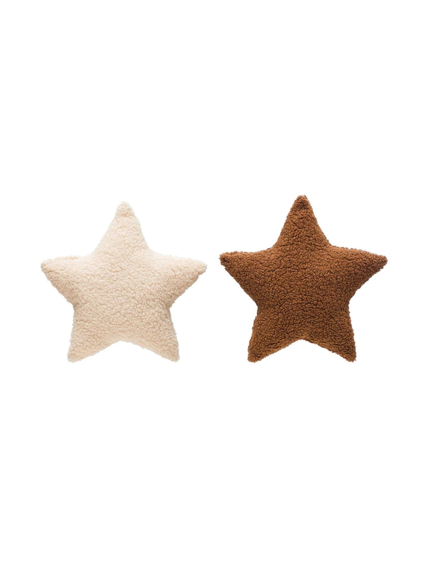 Faux Sherpa Star Shaped Pillow