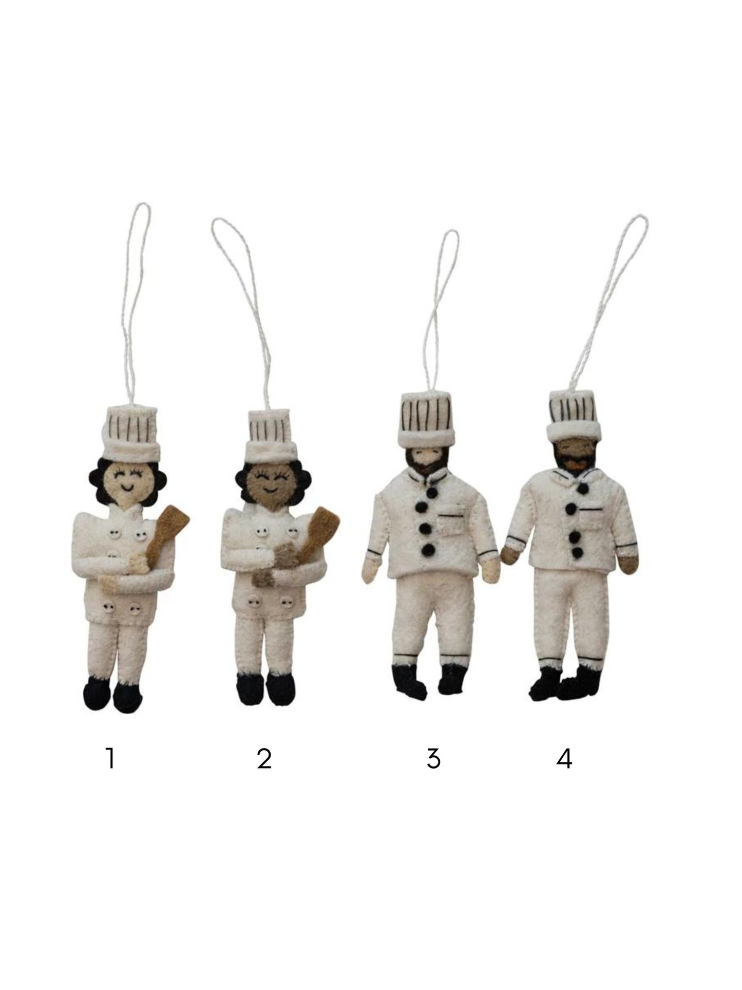 Wool Felt Chef Ornament