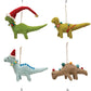 Wool Felt Dinosaur Ornament w/ Seasonal Accessories