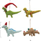 Wool Felt Dinosaur Ornament w/ Seasonal Accessories