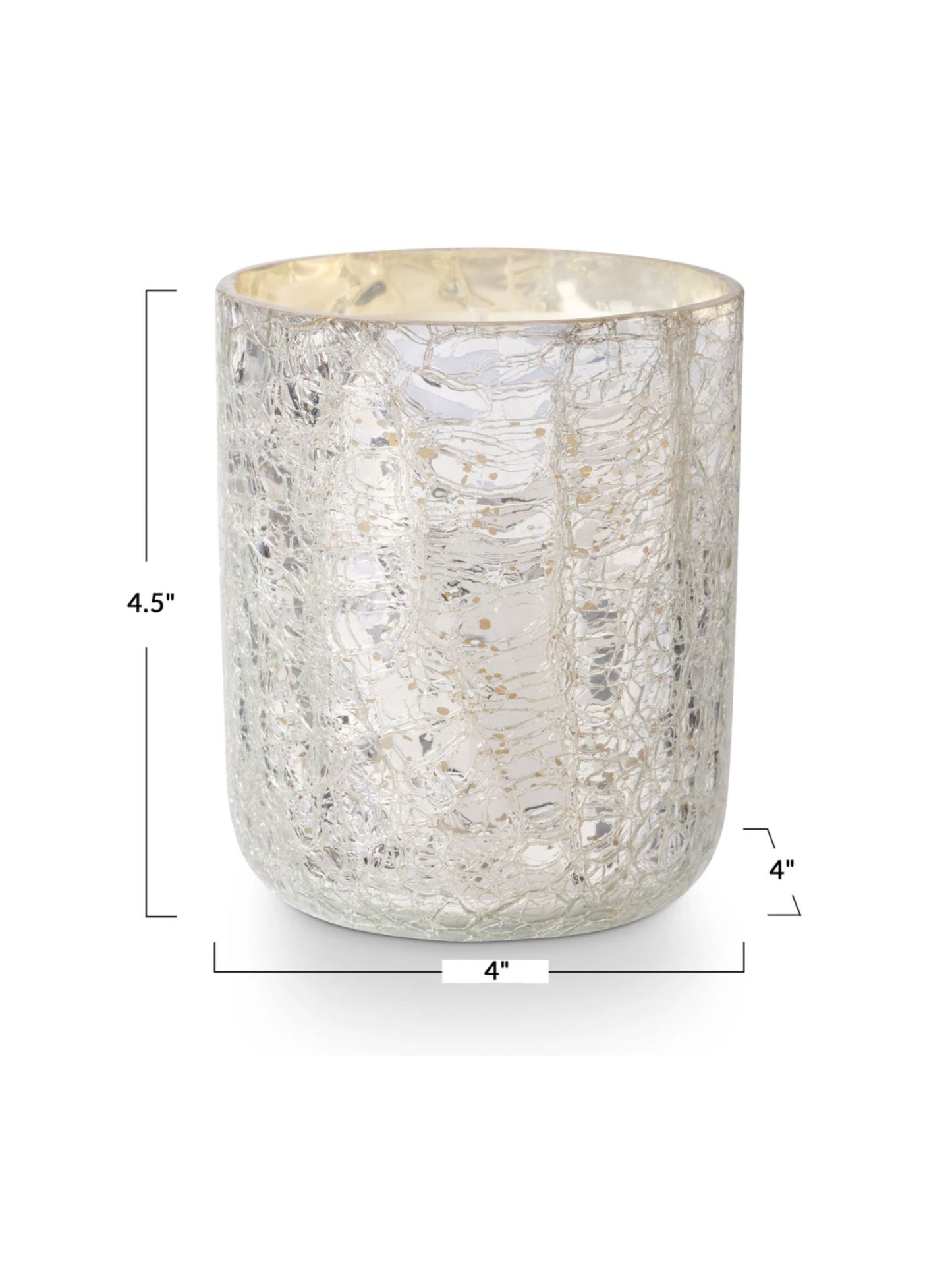 Balsam & Cedar Small Boxed Crackle Glass Candle