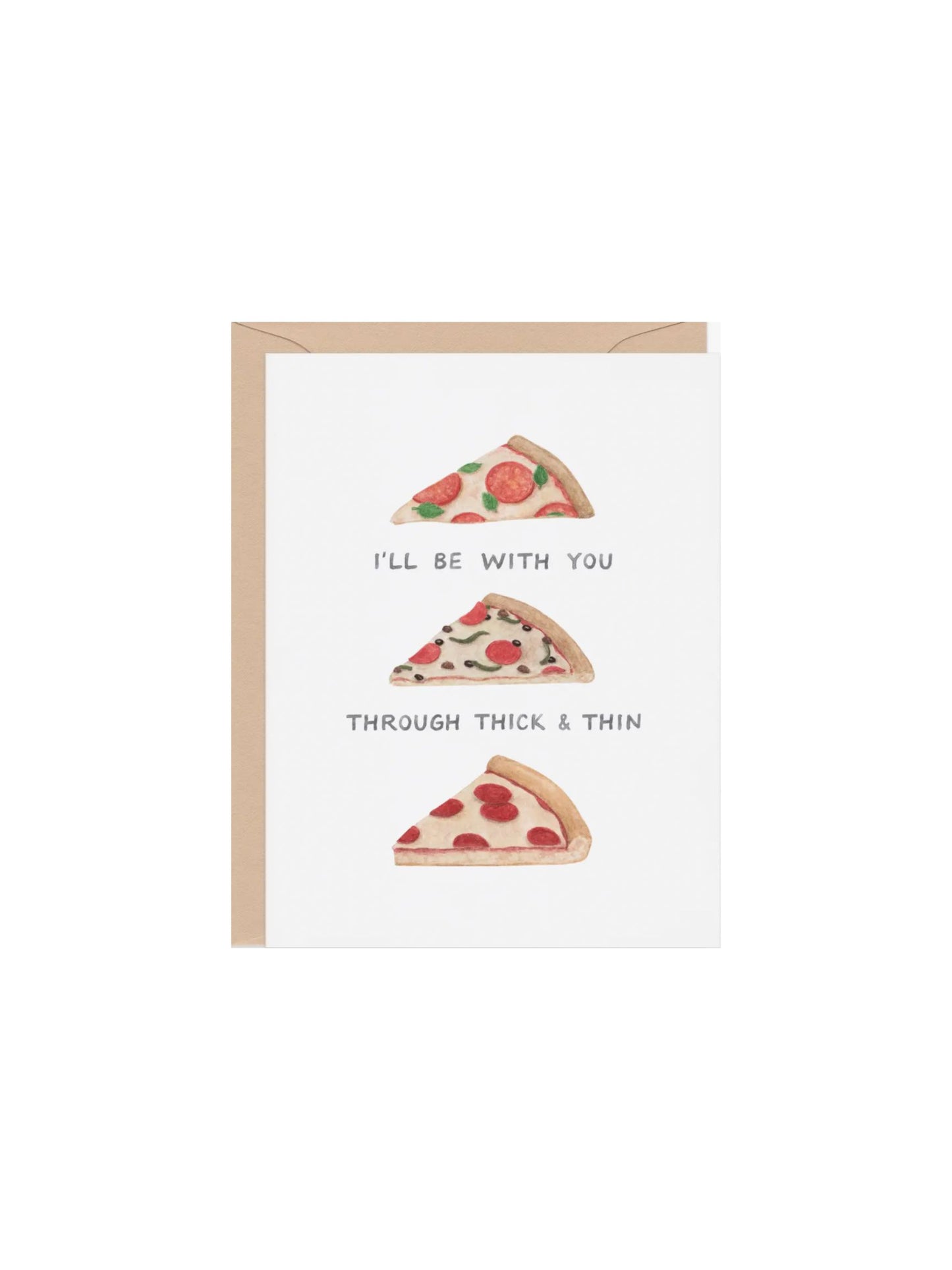 Thick and Thin Pizza Card