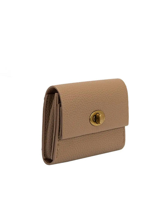 Rita Vegan Card Case Wallet - Taupe