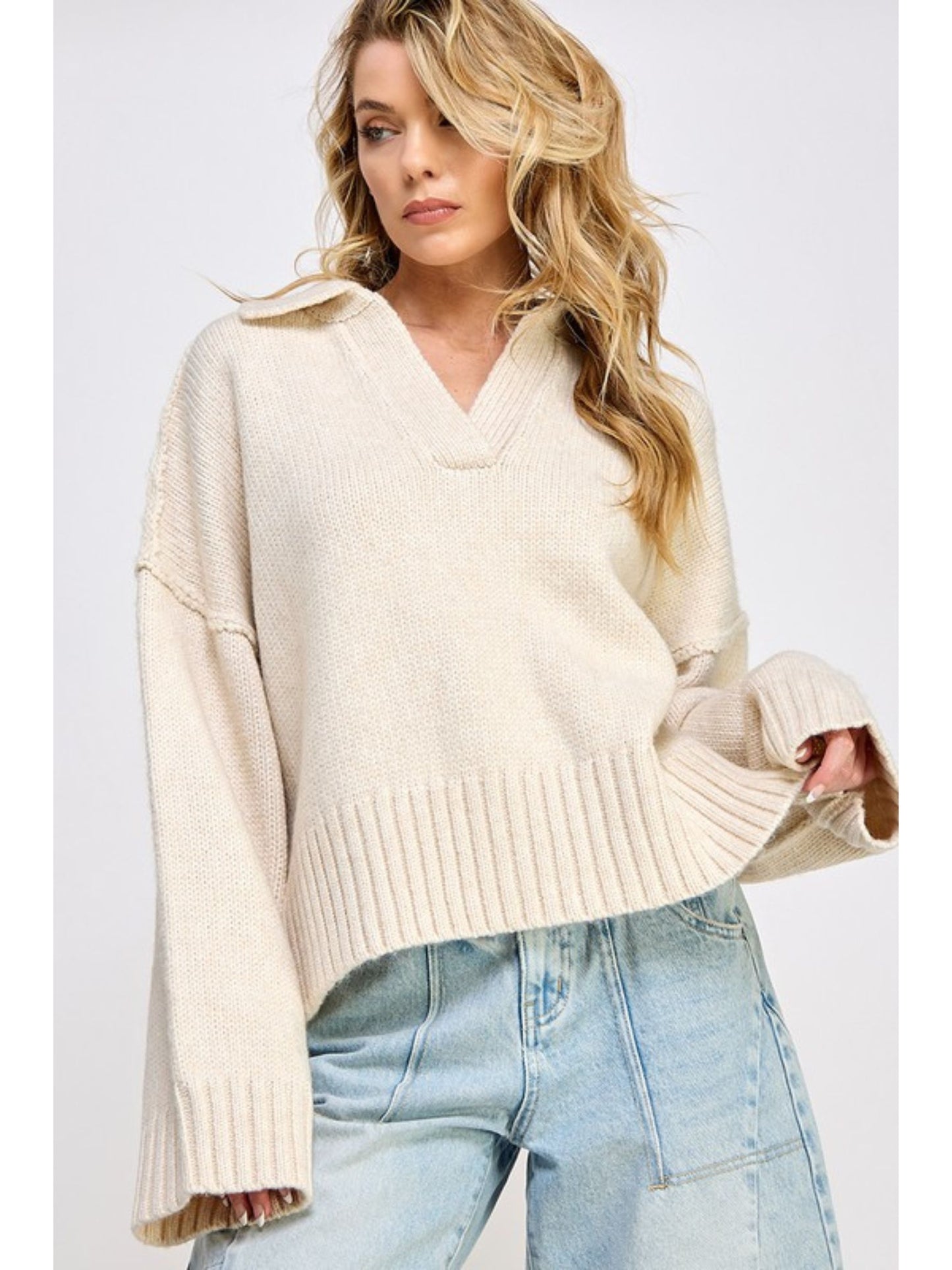 Amanda Polo Collar Sweater