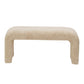 Bouclé Fabric Upholstered Waterfall Bench (PICK UP ONLY)