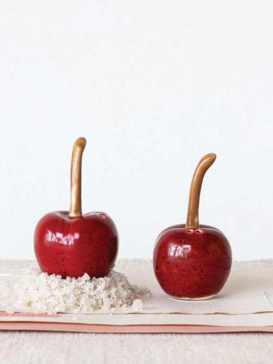 Cherry Shaped Salt & Pepper Shakers