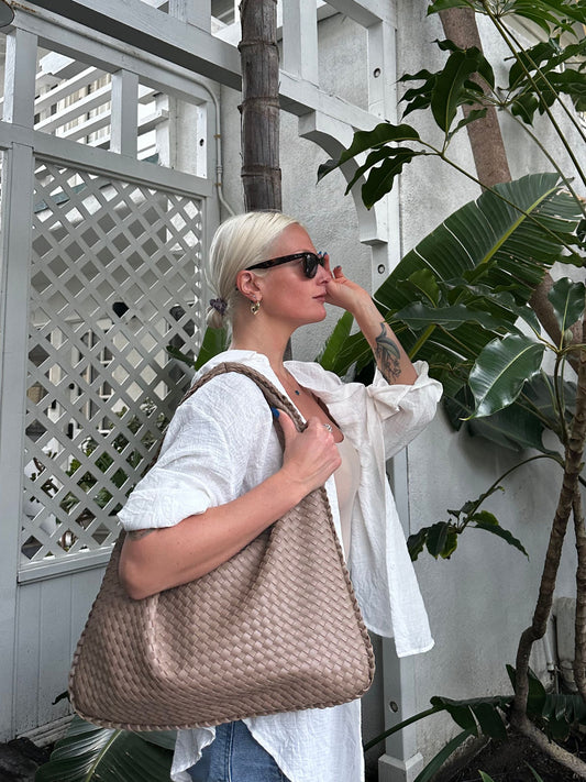 Marina Woven Tote Bag