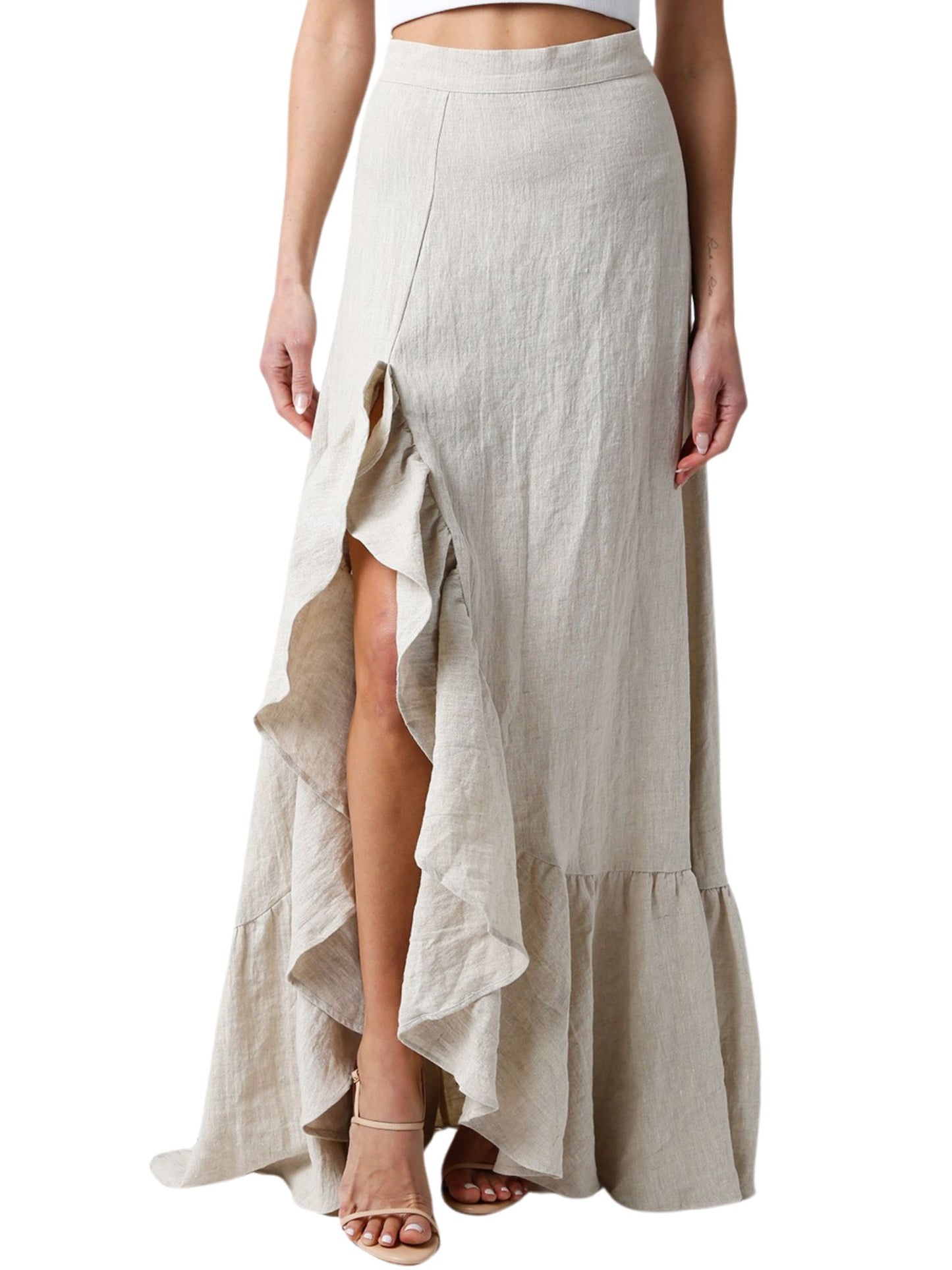 Giselle Linen Maxi Skirt