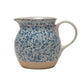 Hand-Painted Stoneware Pitcher with Floral Print (Pick up Only)