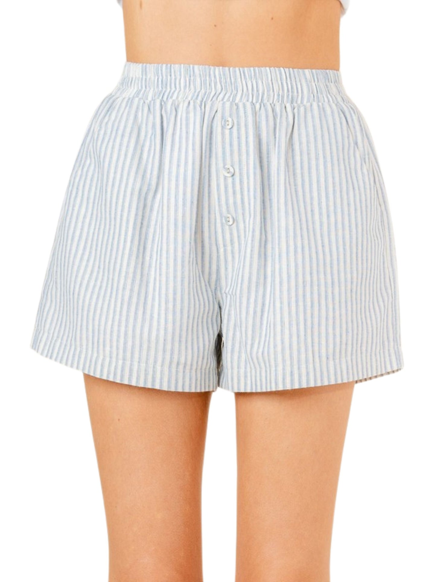 Stripes Elastic Waist Bottoms