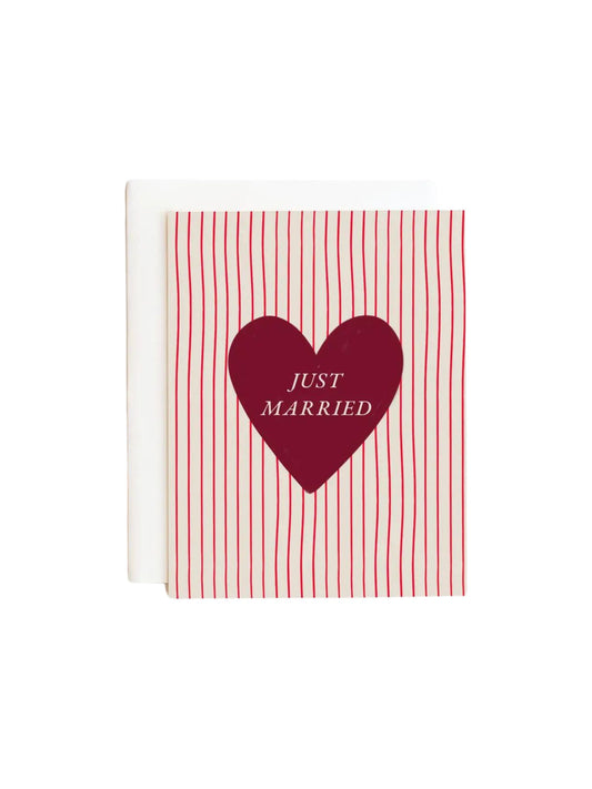 Just Married Stripe Card