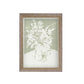 Mint and White Flowers Framed Picture