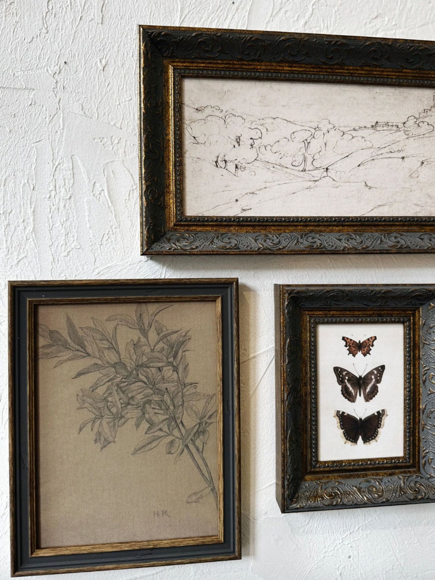 Three Butterflies Frame Picture