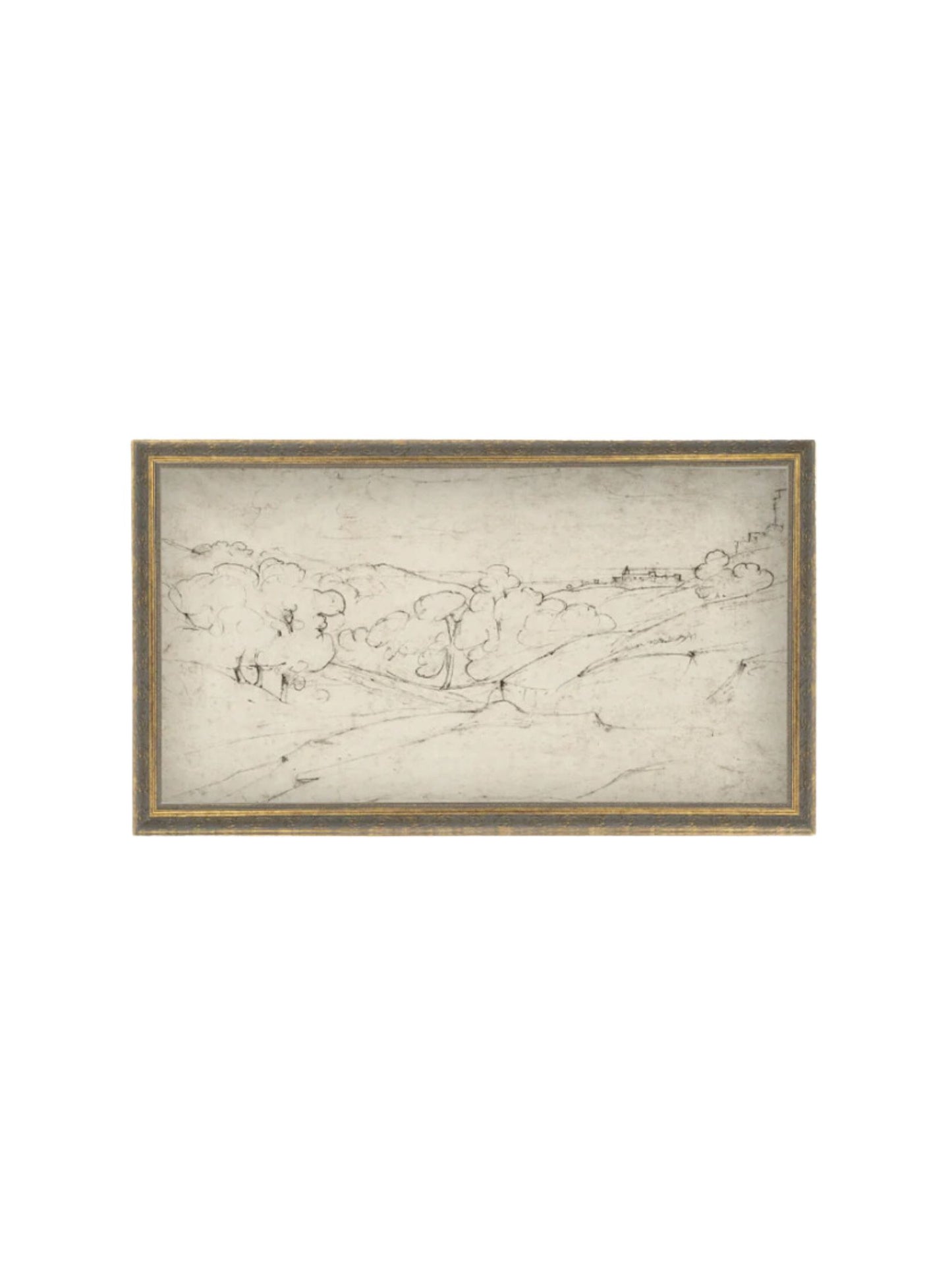 Rolling Hills Sketch Framed Picture