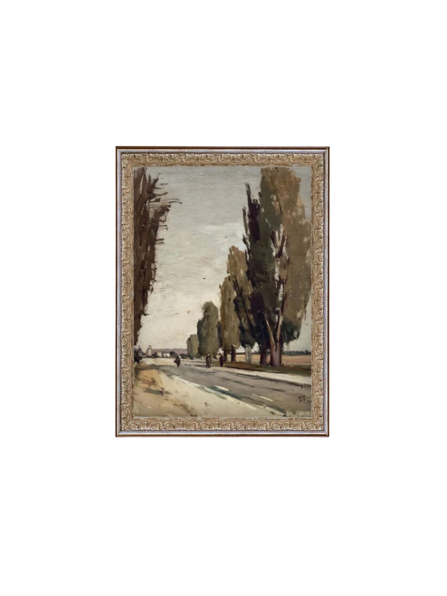 European Tree Lane Framed Picture