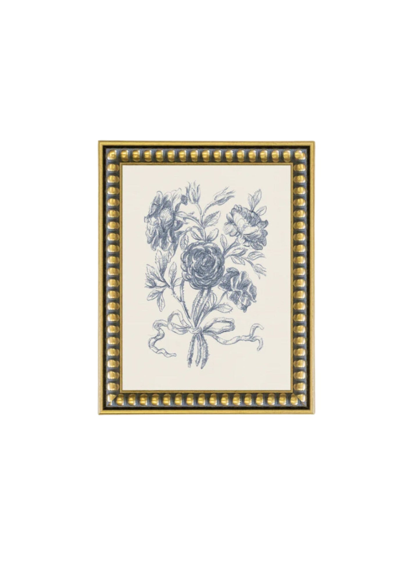 Blue Flower Sketch Framed Picture