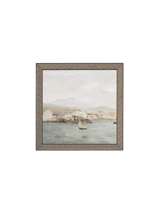 Sailboat Landscape Framed Picture