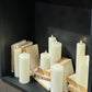 Ivory Battery Operated Pillar Candle