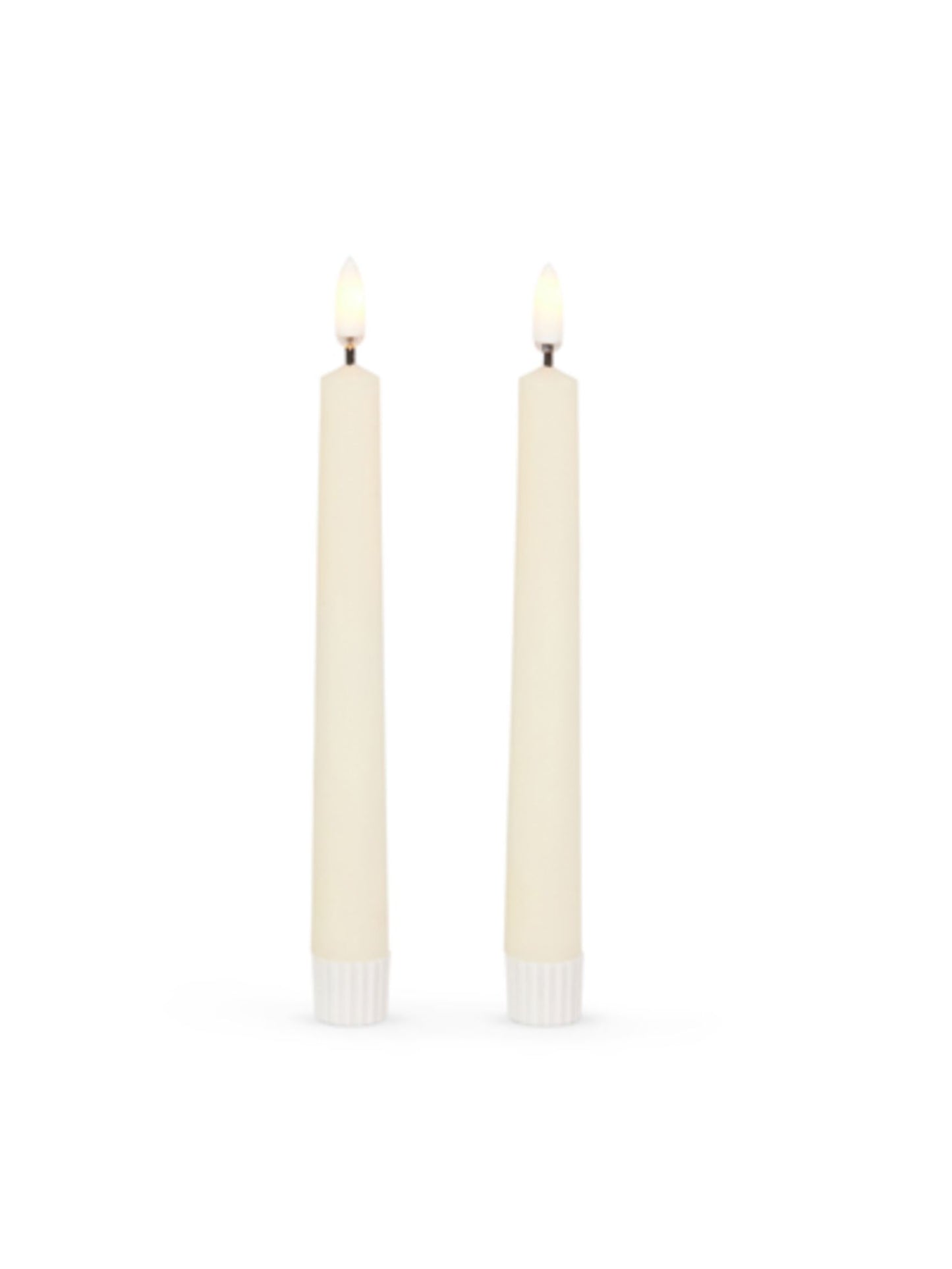 7" Ivory Battery Operated Taper Candles