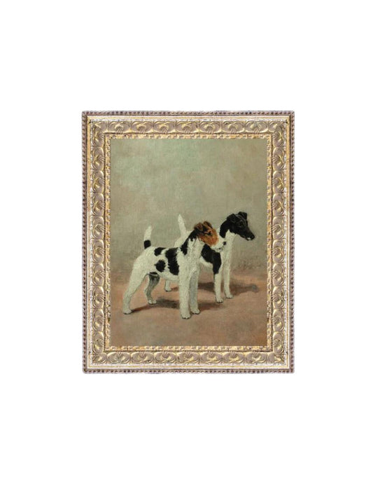 Two Fox Terriers Framed Picture