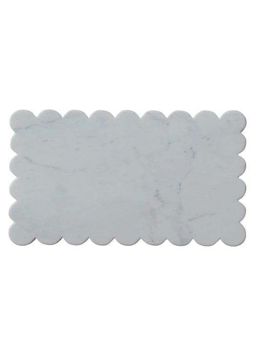 Marble Cheese/Cutting Board w/ Scalloped Edge (pick up only)