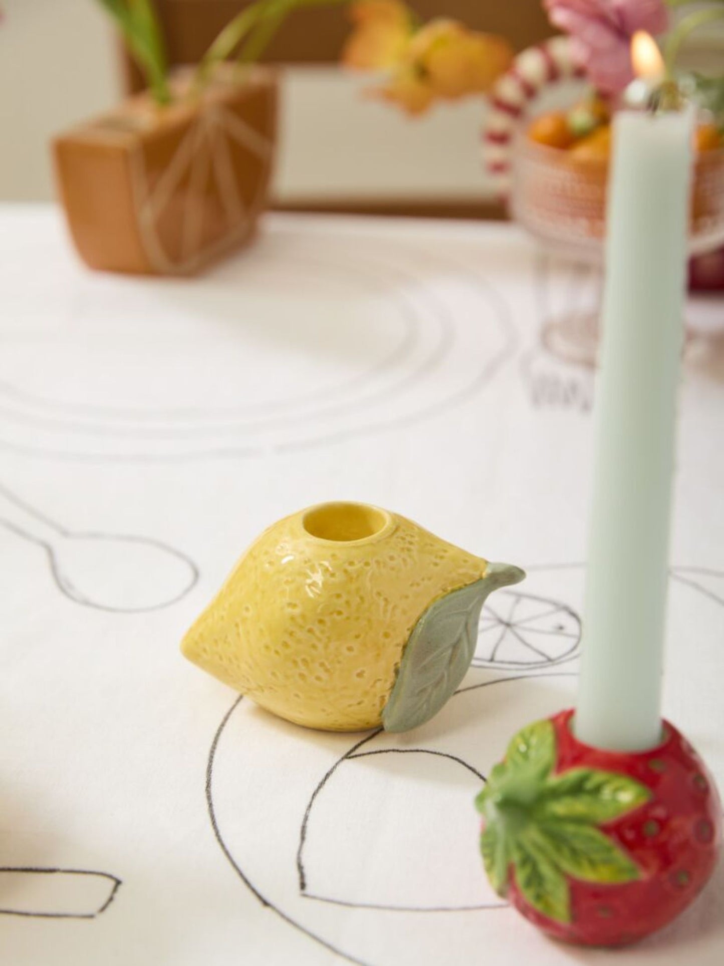 Fresh Cut Fruit Candleholder