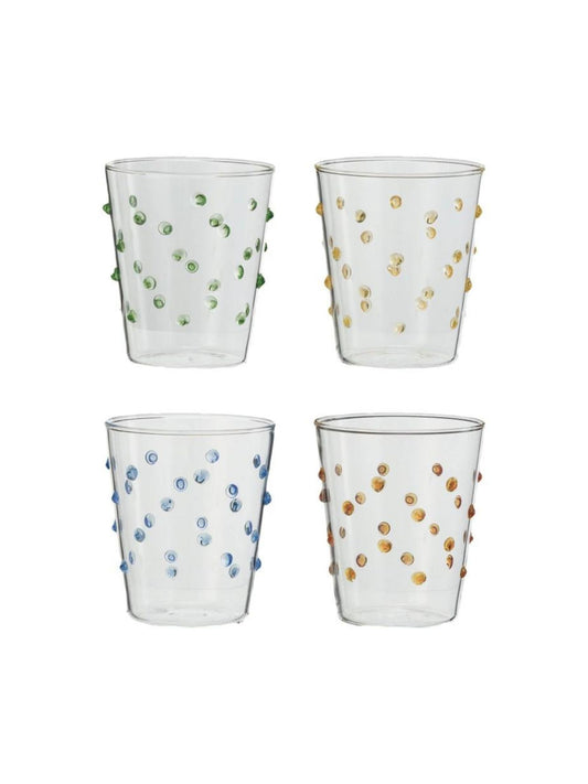 13 oz. Drinking Glass w/ Raised Dots