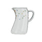 42 oz. Glass Organic Shaped Pitcher w/ Raised Dots