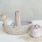 Stoneware Salt & Pepper Shakers w/ Basket