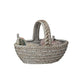 Stoneware Salt & Pepper Shakers w/ Basket