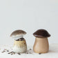 Stoneware Mushroom Canister