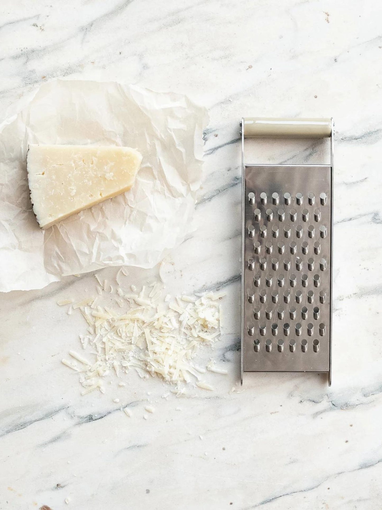 Stainless Steel Grater w/ Enameled Mango Wood Handle