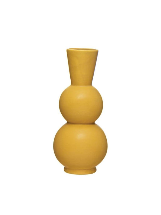 Yellow Stoneware Vase