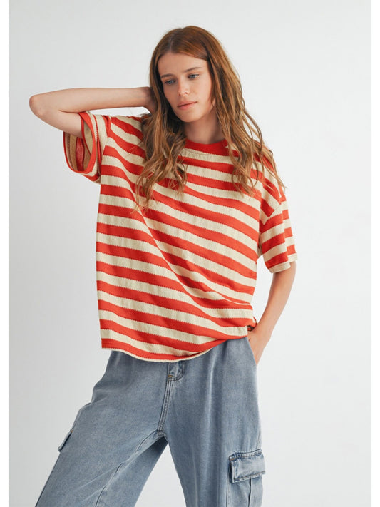 Stripe Oversized Tee