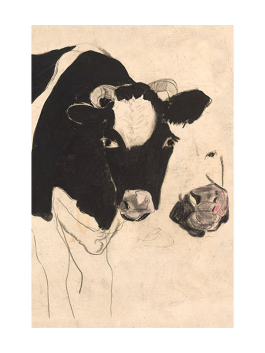 9x12" Cow Sketch Print