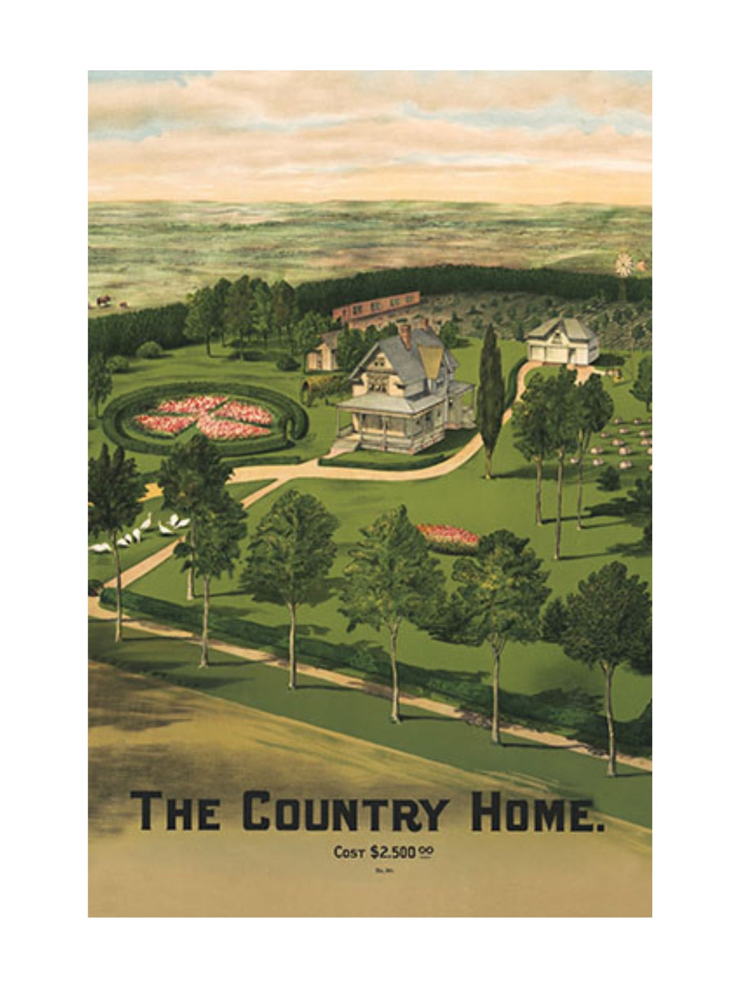 9x12" The Country Home Print