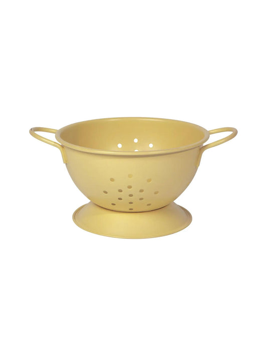 Matte Steel Sunrise Yellow Colander