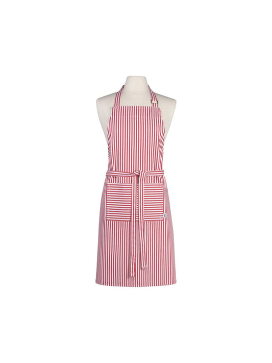 Narrow Red Stripe Chef Apron