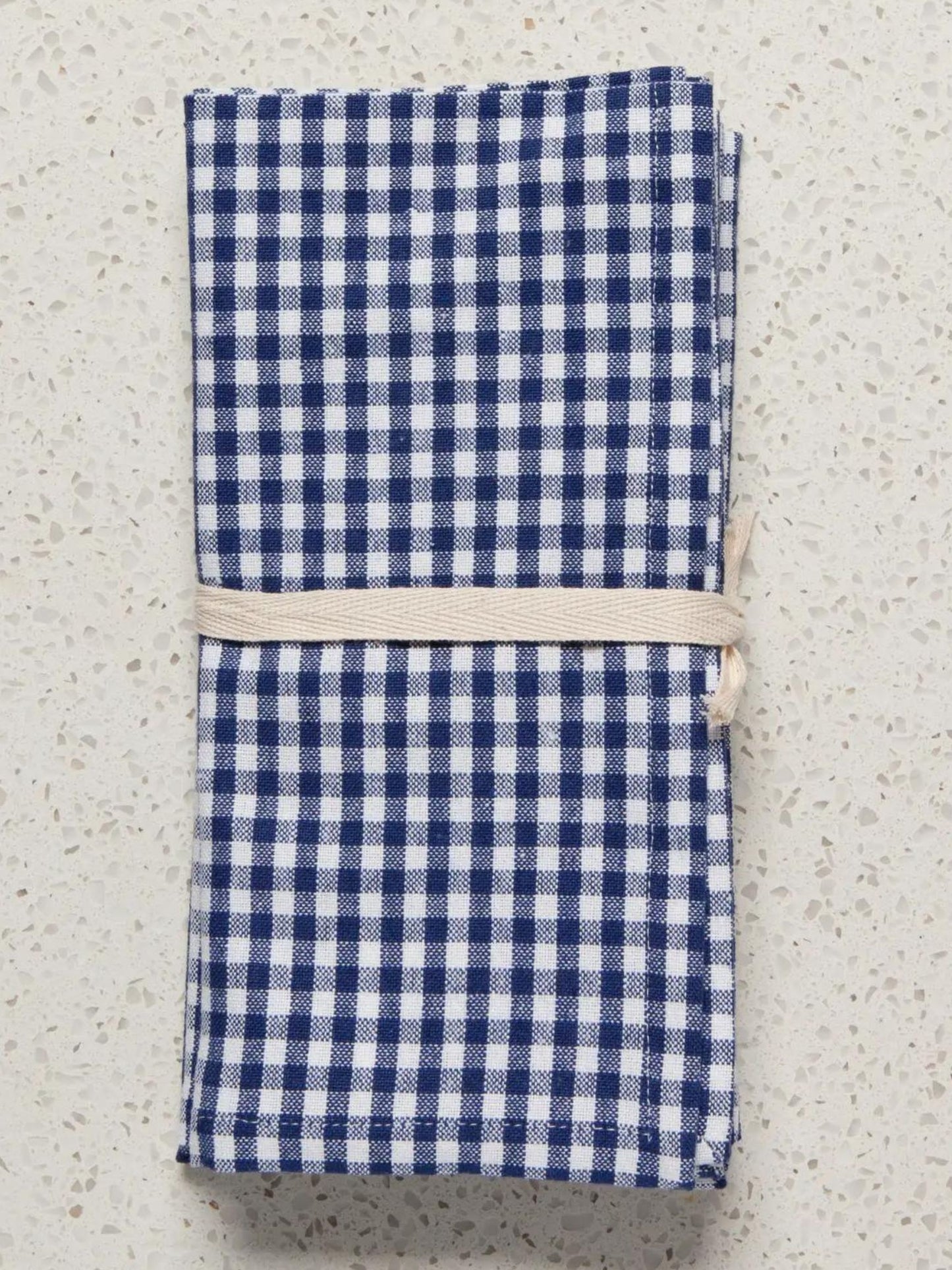 Recycled Cotton Gingham Napkins Set of 4