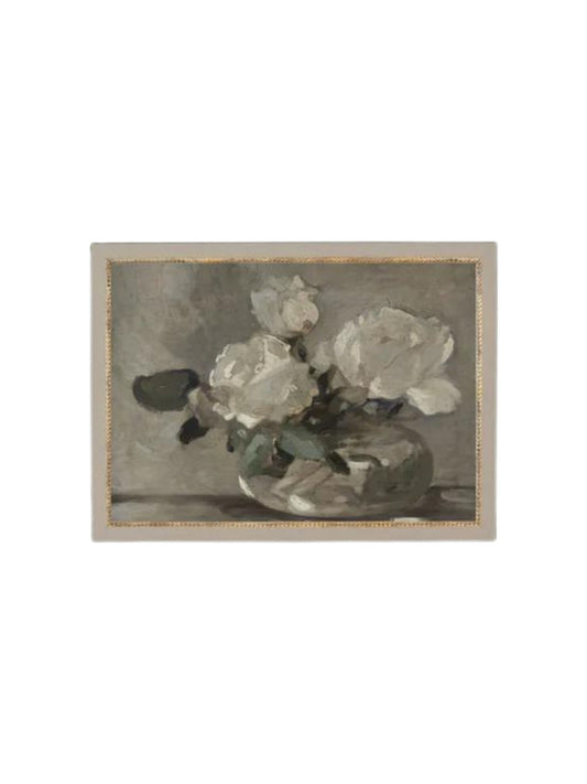 White Rose Framed Picture