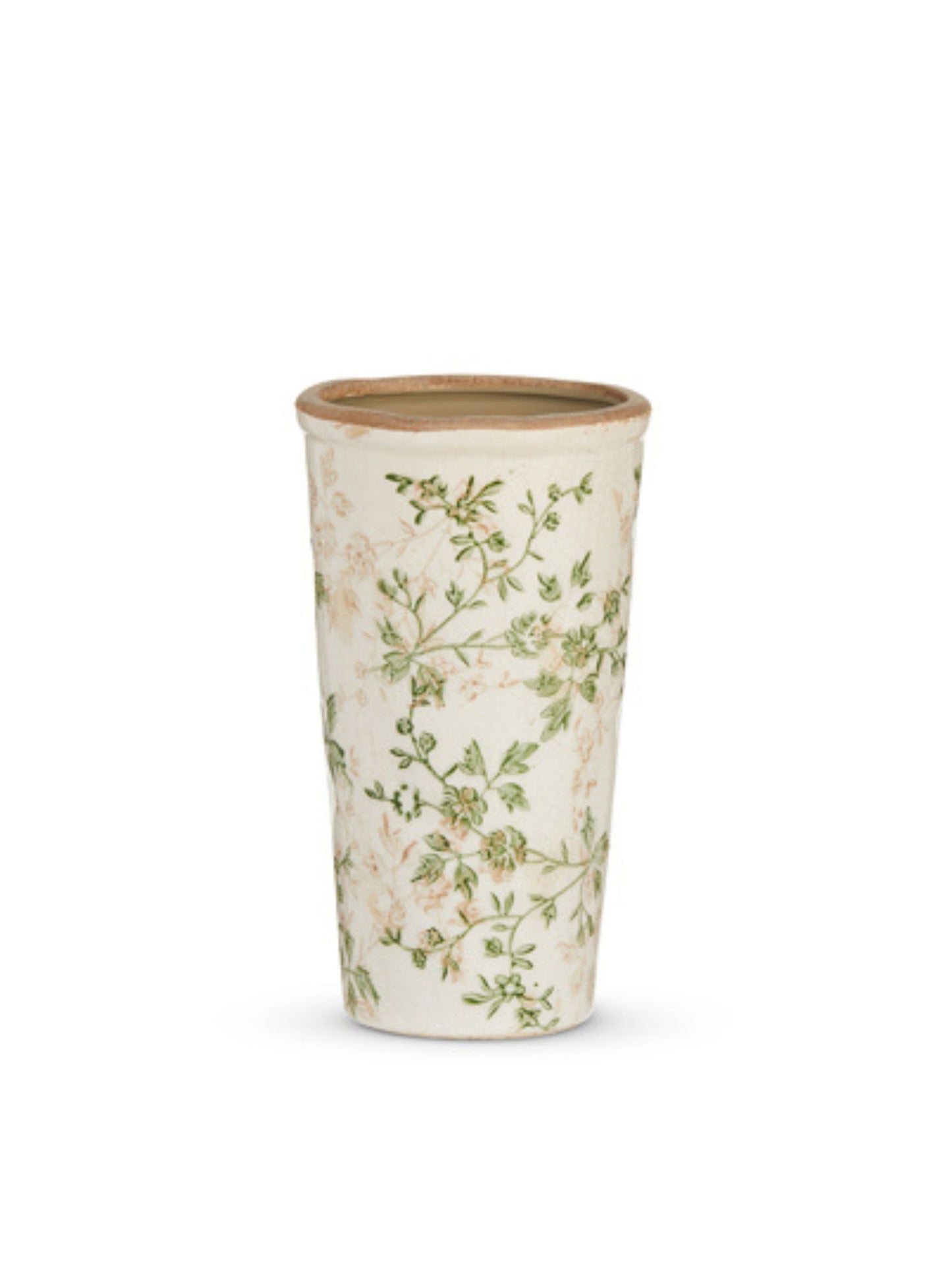 Taupe Floral Vase