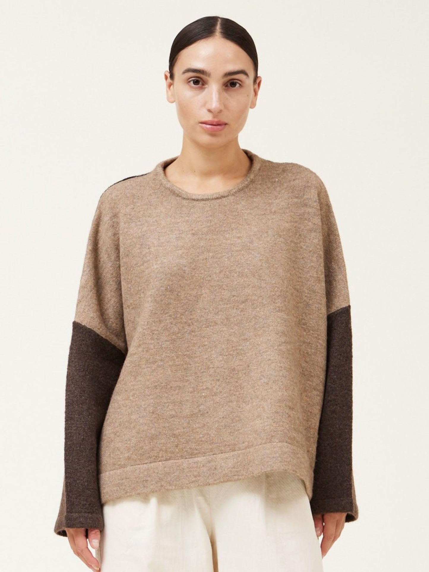 Twig Color Block Sweater